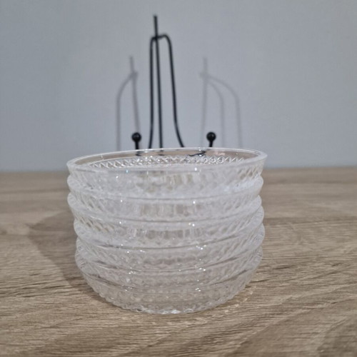 Cristal D'Arques Longchamp Set of 6 Sweet Plates New Lead Crystal