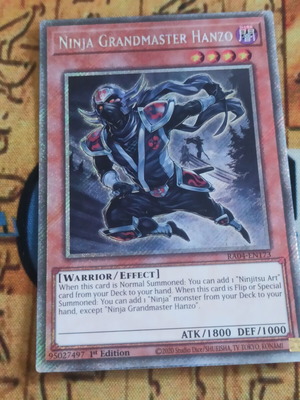 Ninja Grandmaster Hanzo Platinum Secret Rare 1st Edition κάρτα Yu-Gi-Oh!