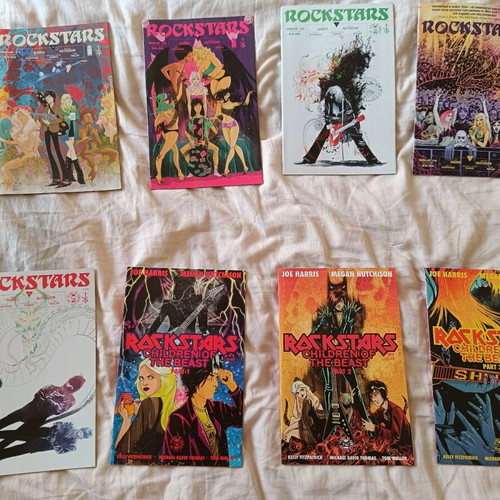Rockstars comic series issues 1 to 8 like new, English