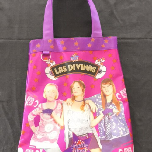 Las Divinas shoulder bag like new, multicolor purple