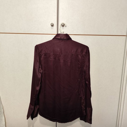 Shiny Zara shirt new, burgundy, size M