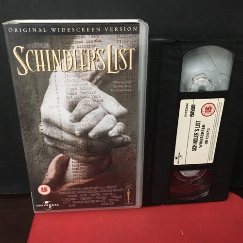 Schindlers List VHS used, English version without subtitles