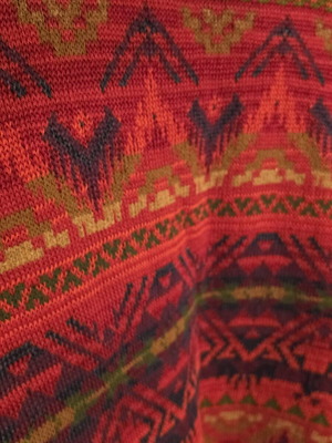 Polo Ralph Lauren Red Beacon Sweater Dress XL, multicolor Southwestern Aztec pattern