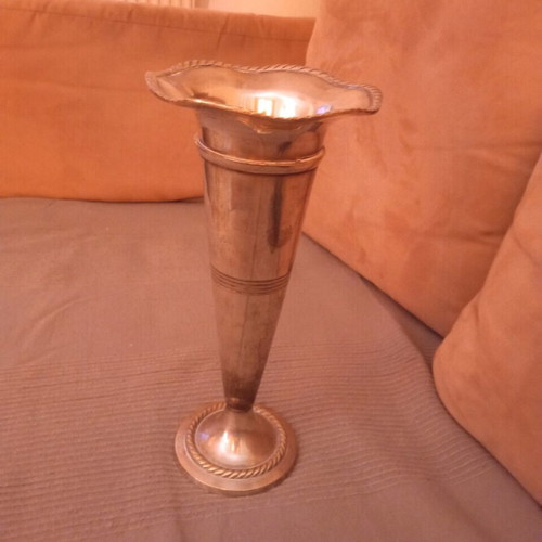 Antique decorative alpaca vase used