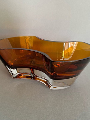 Handmade crystal decorative container ESPIEL used, modern two-tone design