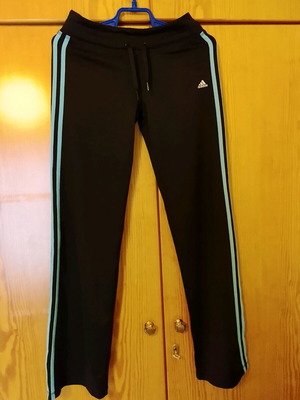 Adidas Climalite women's elastic pants like new, black and turquoise