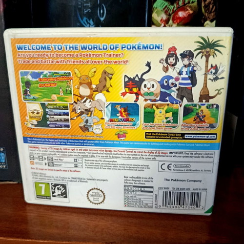 Pokemon Sun Nintendo 3DS game used, English version without cartridge