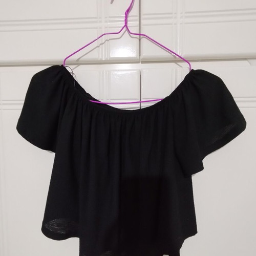 Bershka Crop Top Black like new XS/Small