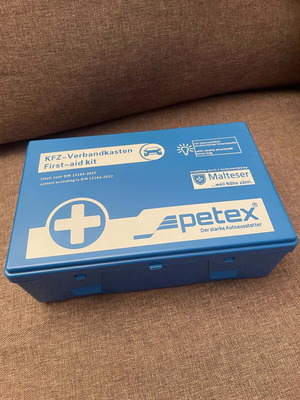 Φαρμακείο αυτοκινήτου Petex καινούργιο, πλαστικό βαλιτσάκι