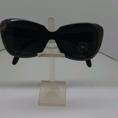 Solmar sunglasses like new, black frame with brown details, tinted crystal