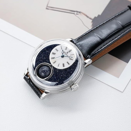 Oblvlo Retro Automatic Watch with Miyota Movement Starry Sky