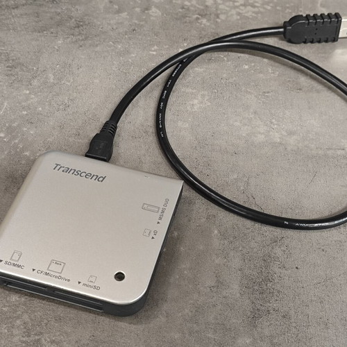 Transcend RDM2 13-in-1 USB 2.0 Card Reader σαν καινούργιο, ασημί