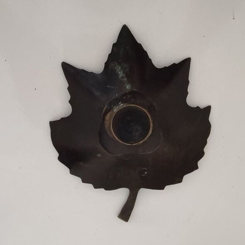 Vintage Brass Leaf Vide Poche Tray like new
