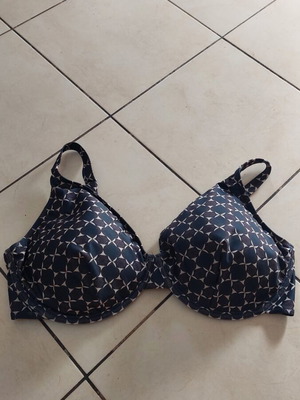 Zizzi women's swimsuit like new, size 50, blue and brown