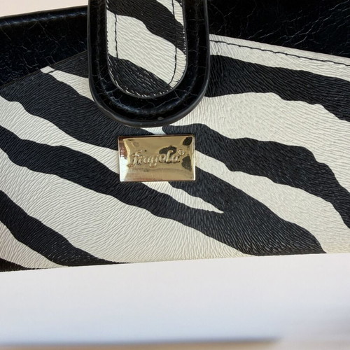 Fragola wallet striped white black like new