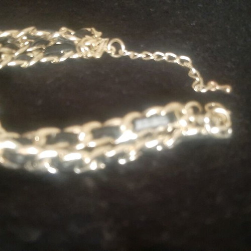 Bracelet mesh with leatherette new