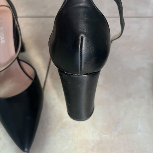 Heels with strap 7cm used, size 38, black