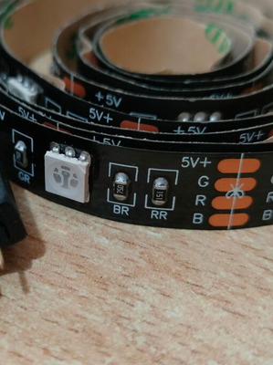 Rgb led strip 1 meter with Bluetooth and USB, new