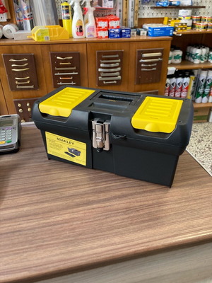 Stanley 16” plastic toolbox new with metal latches