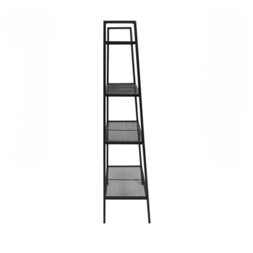 Metal shelf like new with 4 shelves and wheels