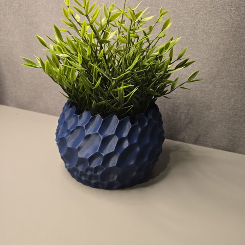 3D printed planter blue dark, like new, indoor use