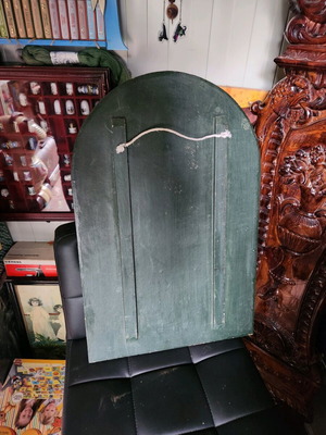 Old advertising sign used