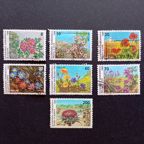 Wildflowers 1989 sealed stamp set used