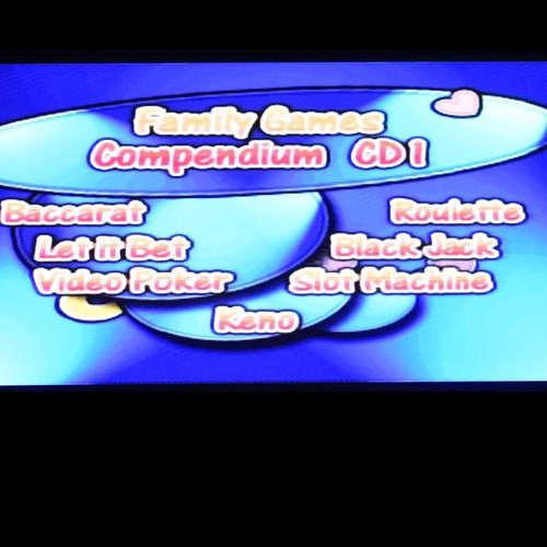 Family Games Compendium PS1 game, 20 games compilation
