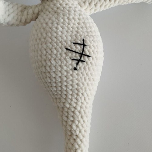 Handmade amigurumi ghost doll used 35 cm