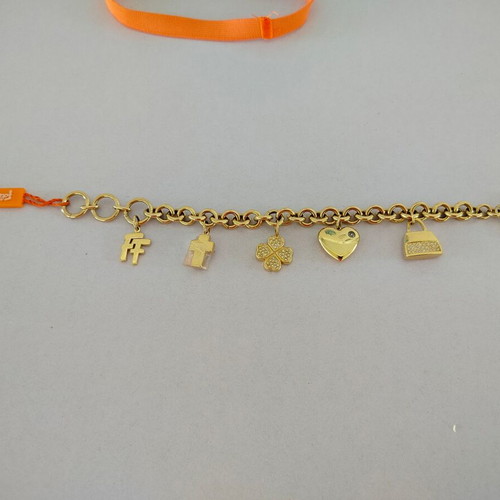 Folli Follie bracelet used, gold color, 20cm length