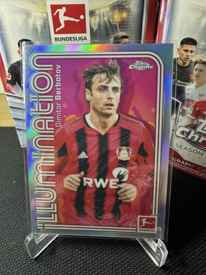 Topps Bundesliga Dimitar Berbatov Illumination карта като нова