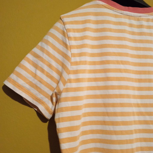 M&S Collection striped oversized T-shirt 100% cotton new