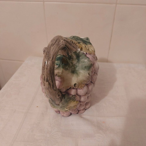 Handmade faience jug hand-painted new