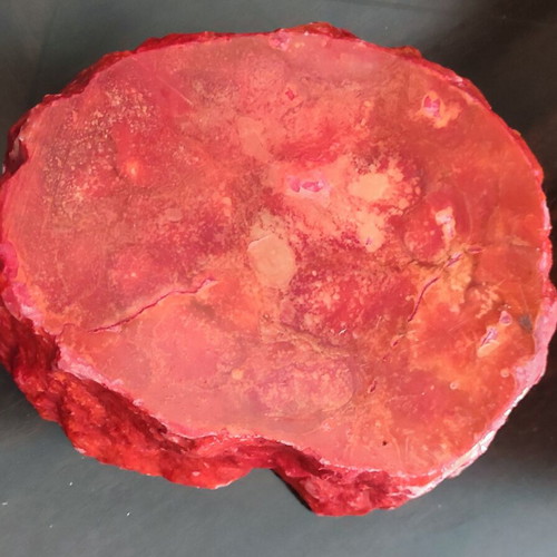 Large ashtray used red with veins