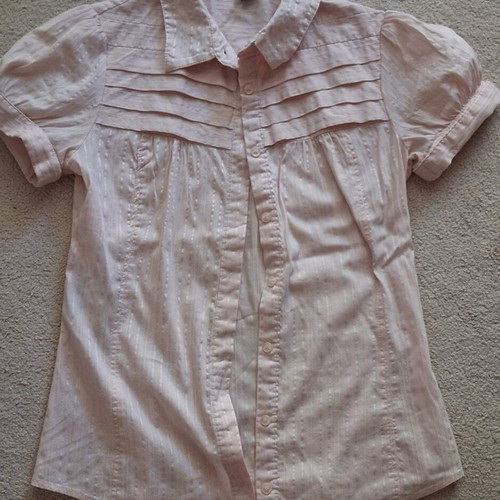 Mango women's short-sleeve shirt like new, size S, beige