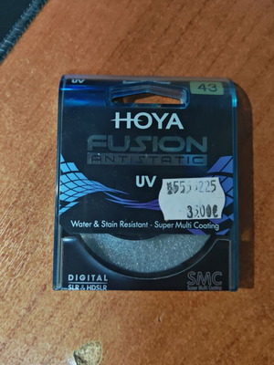 Hoya Fusion Antistatic UV filter for 43MM lens like new