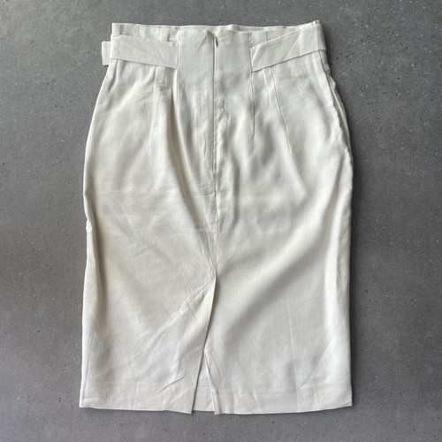 Women's skirt high-waisted with belt, 100% cotton, new, size 36 M&S