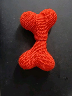 Handmade knitted pet toy with sound new