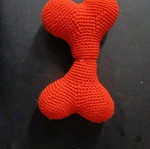 Handmade knitted pet toy with sound new