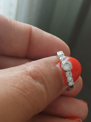 925 Silver Ring 17 mm like new