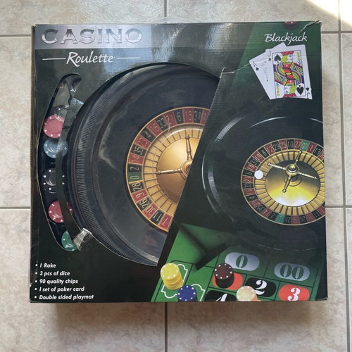 Roulette and Black Jack board game used, complete set