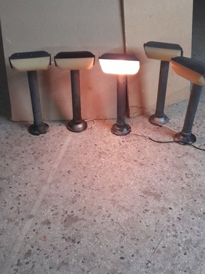 Garden lights used, pack of 5, black color