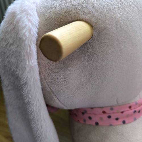 Rocking Animal Nattou with Safety Belt like new