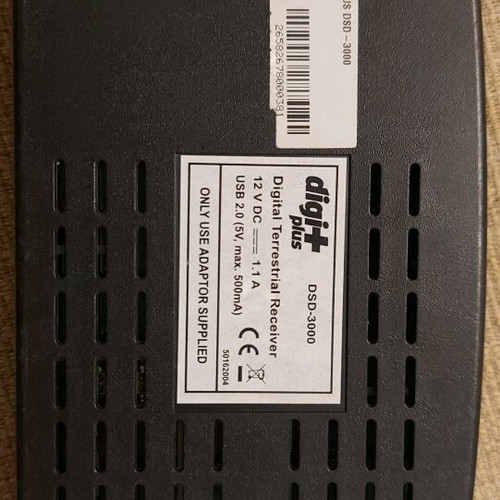 Samsung 20-inch TV used with receiver and cables