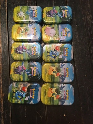 Ascended Heroes Mini Tin καινούργια, πακέτο 10 κουτάκια άδεια