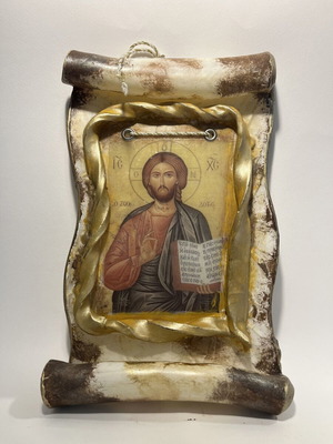 Jesus the Life-Giver Wax Icon new, handmade