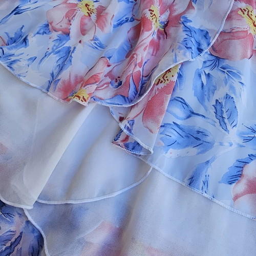 Denim floral dress for girl 10 years old, used