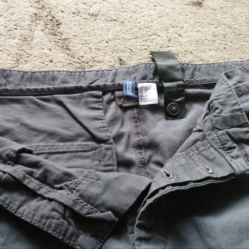 H&M men's bermuda shorts like new, gray, size W34