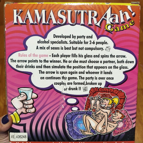 Kamasutra game with shot glasses like new