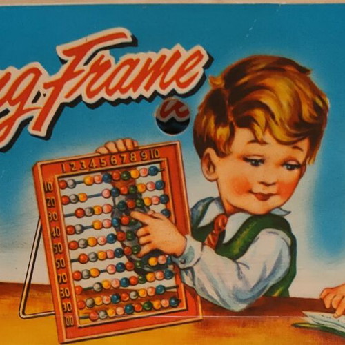 Counting Frame 100 Beads from the '80s new, 4 colors